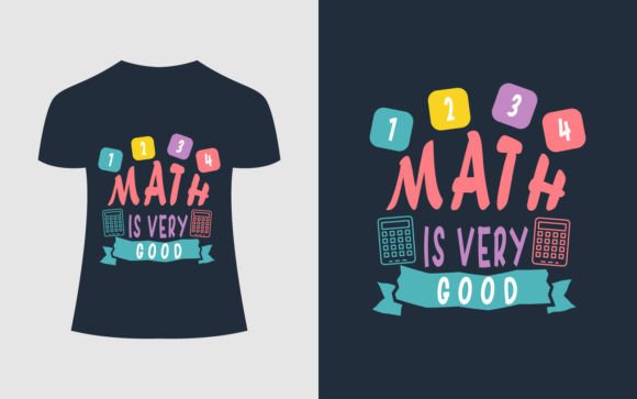 1234 Math T-Shirt Design