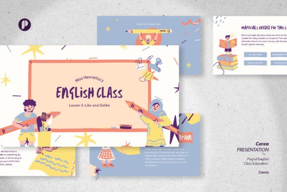 English Class Education Presentation: Capturing Young Minds with Visual Storytelling