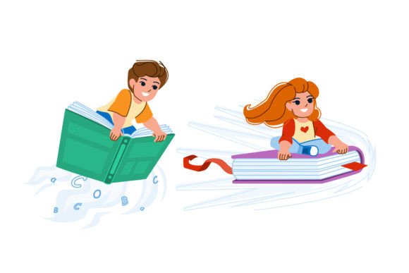 Kid Book Vector: Practical Uses for Flat Cartoon Illustrations in Modern Design