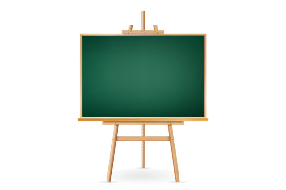 Mastering the School Chalkboard Vector Isolated on White Background for Professional Design