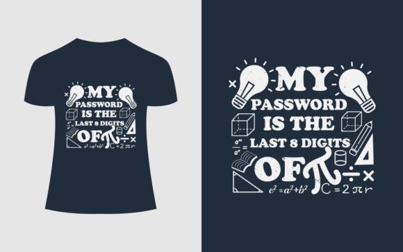 My Password Math T-Shirt Design: A Clever Blend of Humor and Security Awareness
