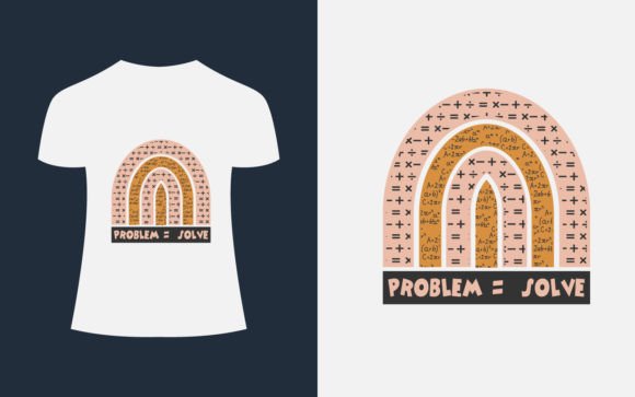 Problem Equal Solve Math T-Shirt Design