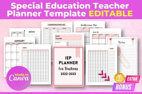 Streamlining Special Education: The Power of a Customizable IEP Teacher Planner