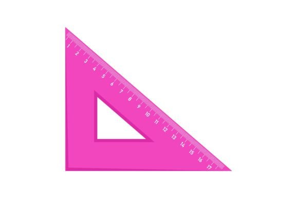 The Geometry of Learning: Understanding the School Plastic Ruler Triangle Vector Illustration in Modern Education