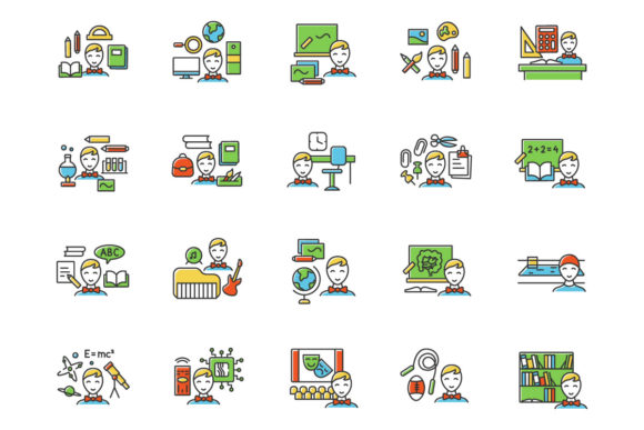 Visualizing Education: The Power of School Color Icons in Modern Design