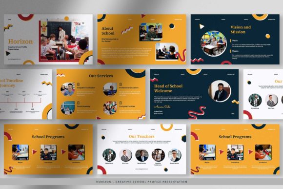 Visualizing Excellence: How a Colorful School Profile Presentation Transforms Educational Branding